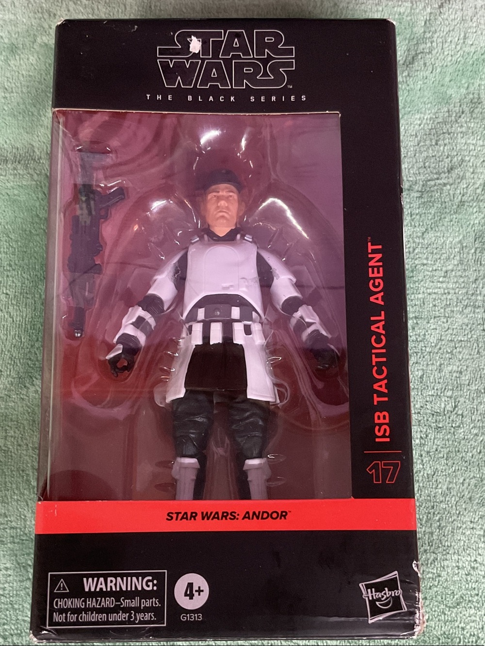 Hasbro Star Wars ISB Tactical Agent Figure - White, Black, Red